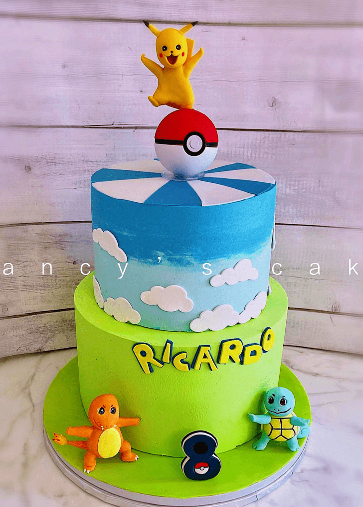 Adorable Pikachu Cake