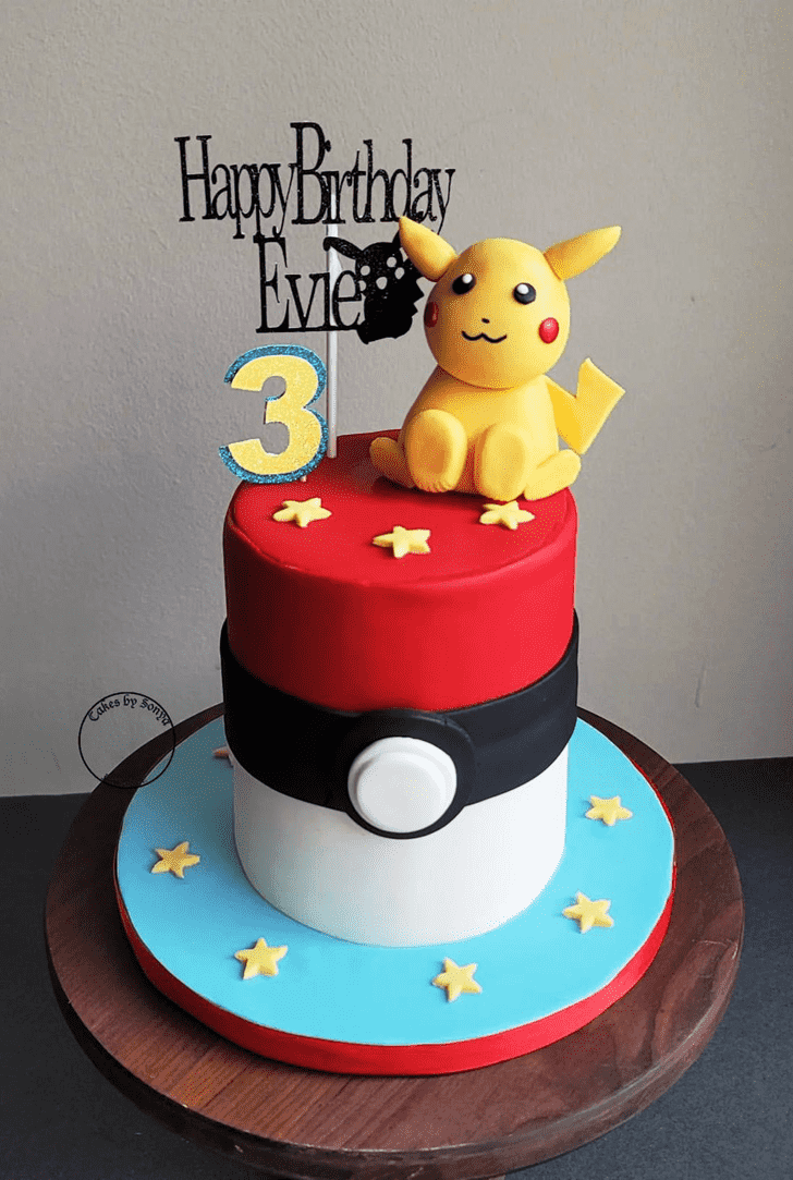 Appealing Pikachu Cake