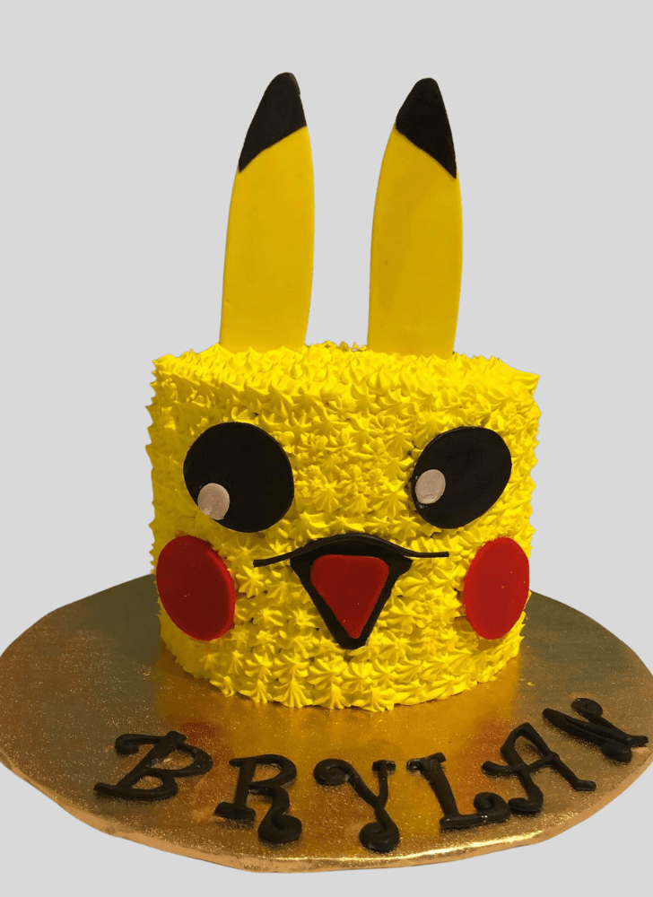Beauteous Pikachu Cake