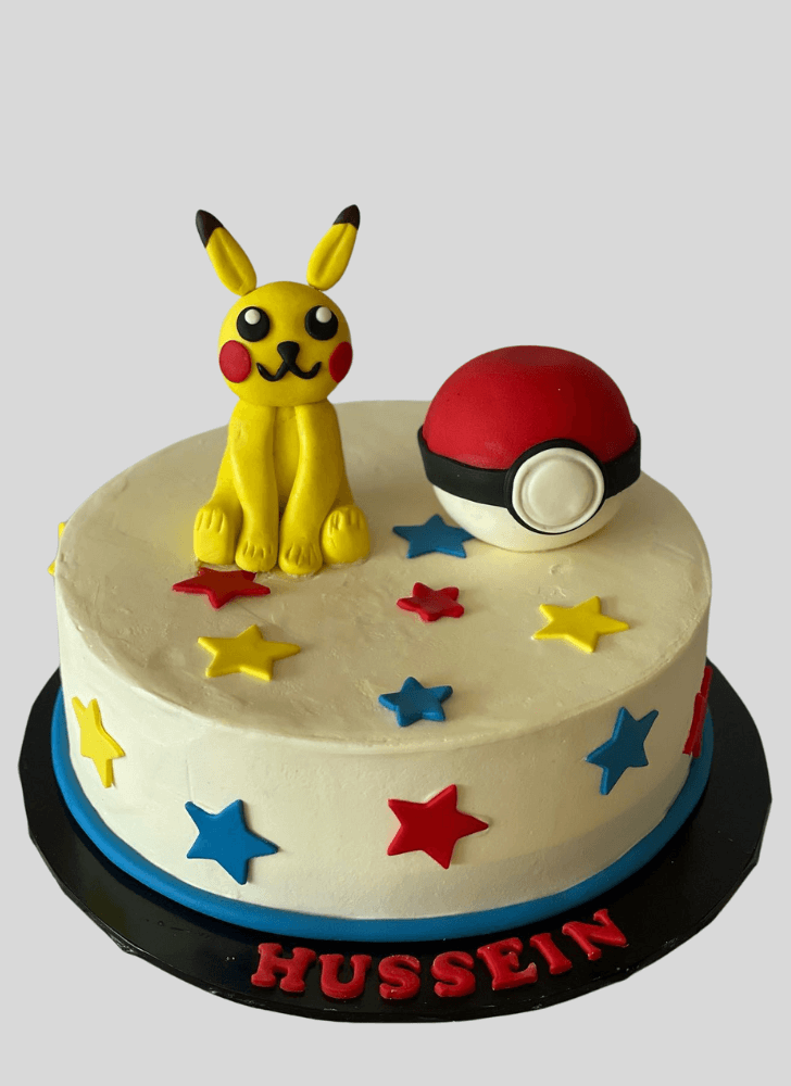 Inviting Pikachu Cake