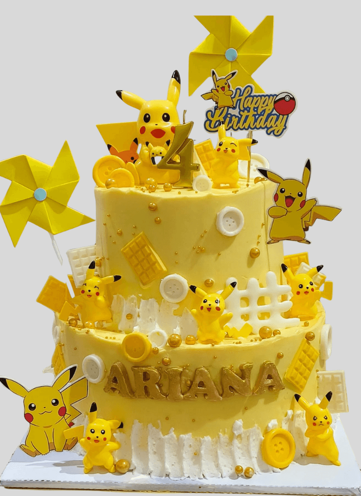Refined Pikachu Cake