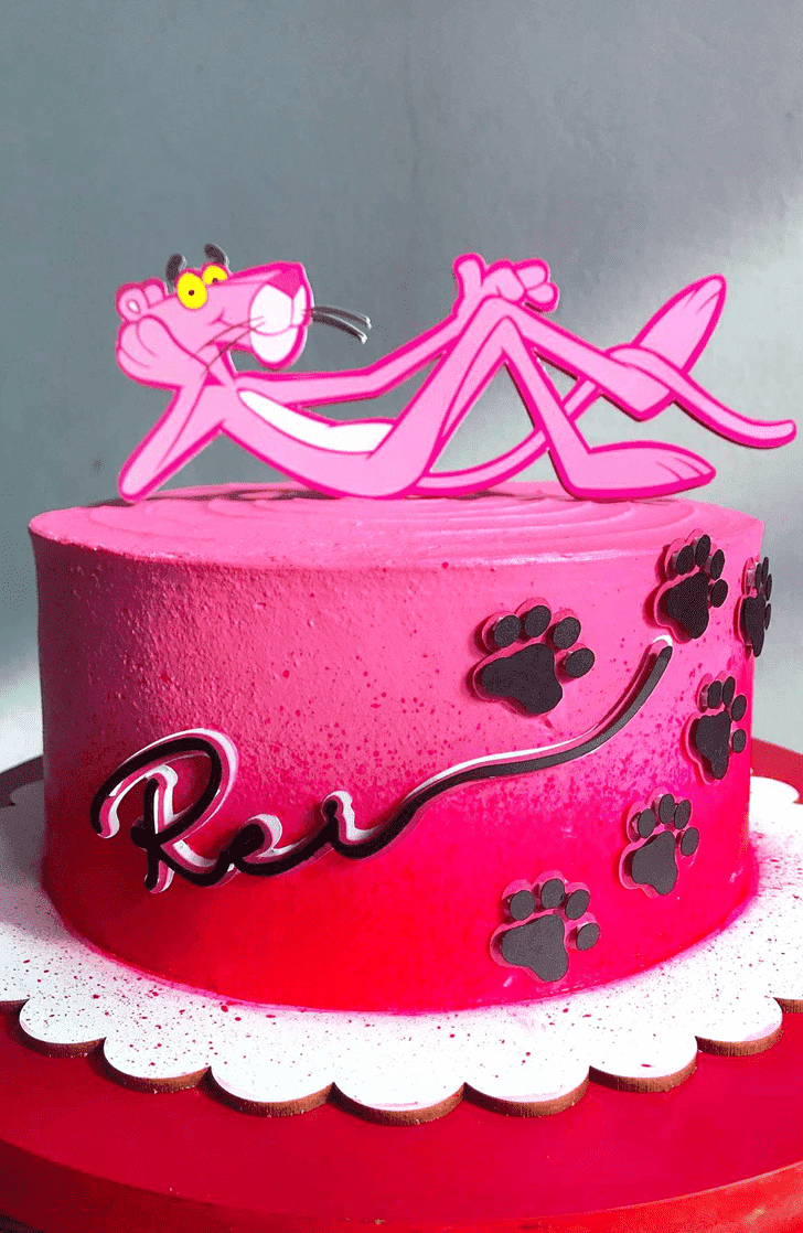 Appealing Pink Panther Cake