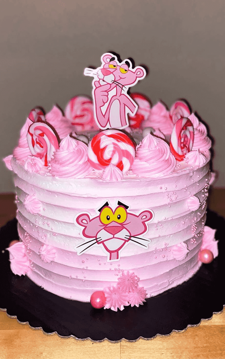 Delightful Pink Panther Cake