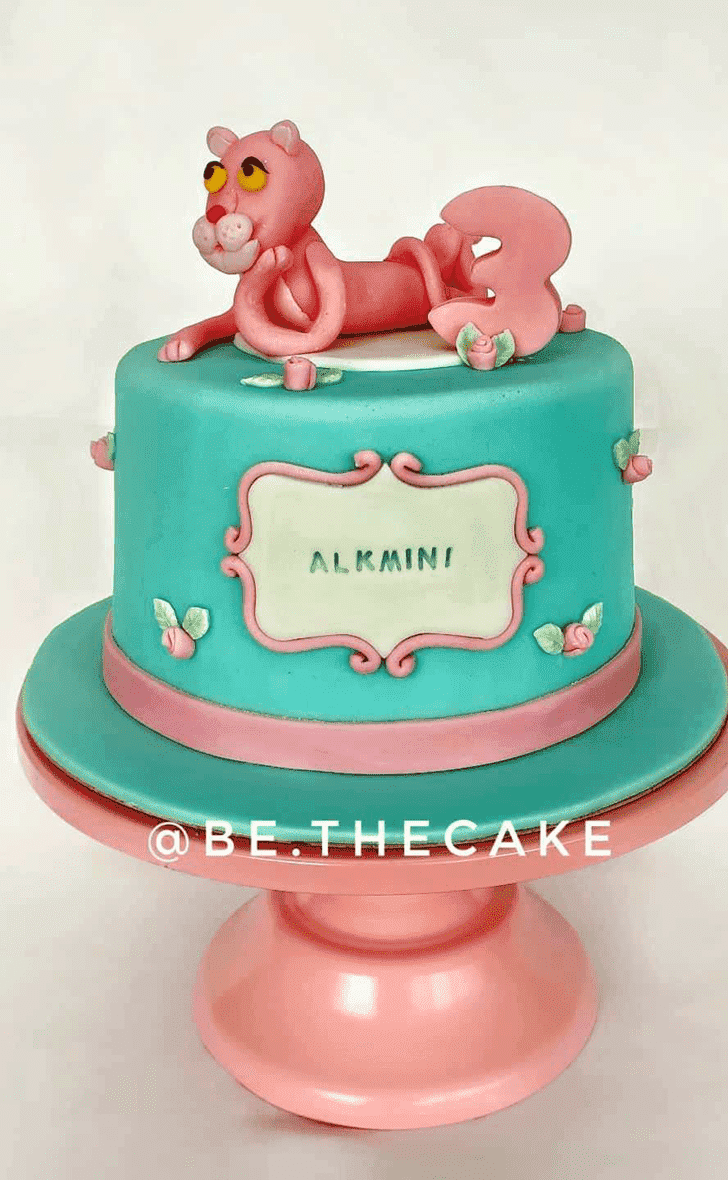 Elegant Pink Panther Cake