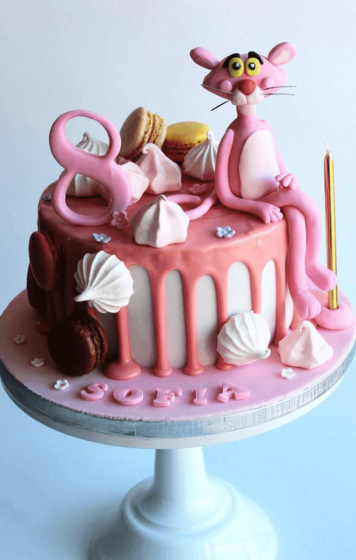 Exquisite Pink Panther Cake