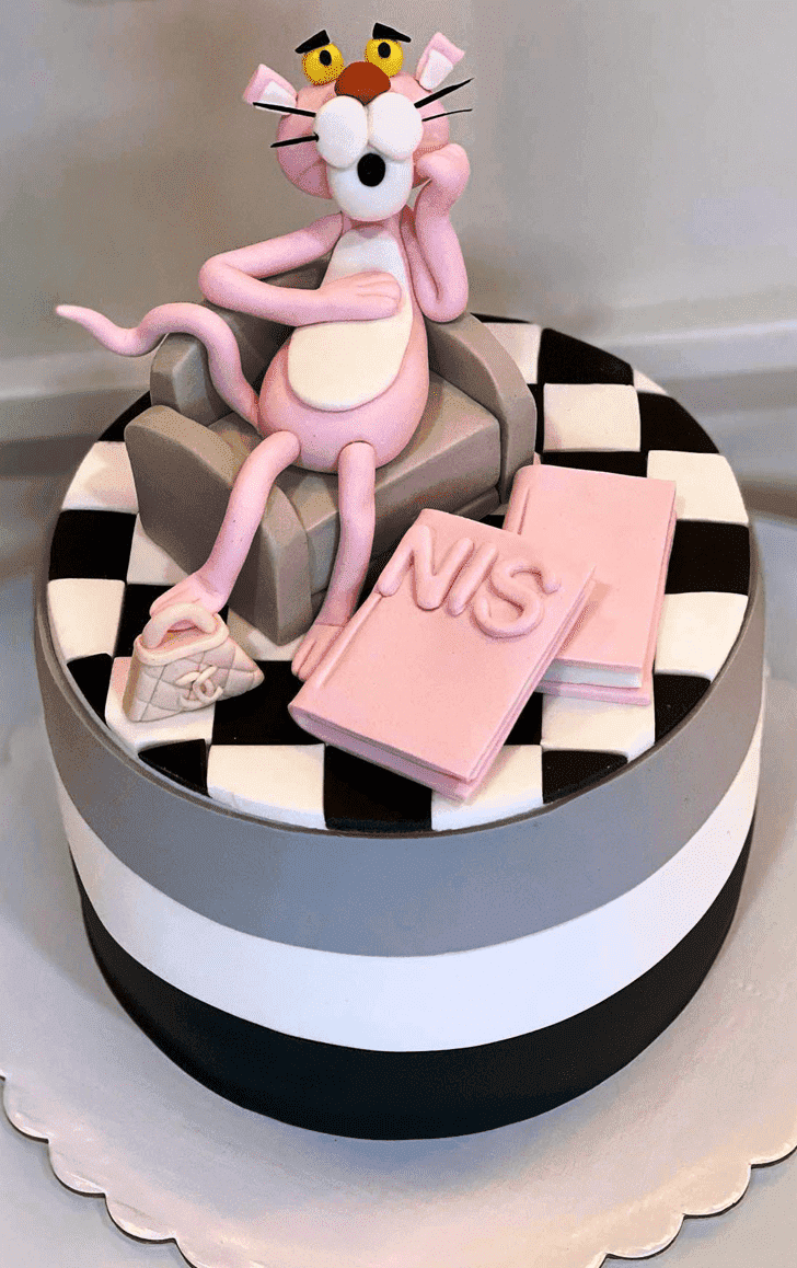 Handsome Pink Panther Cake