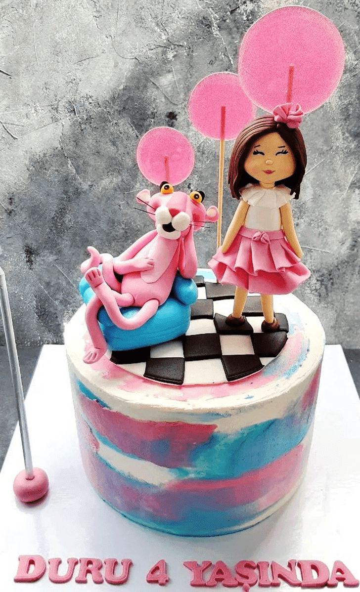 Pretty Pink Panther Cake
