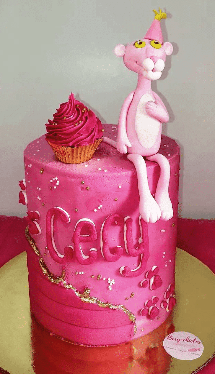 Shapely Pink Panther Cake