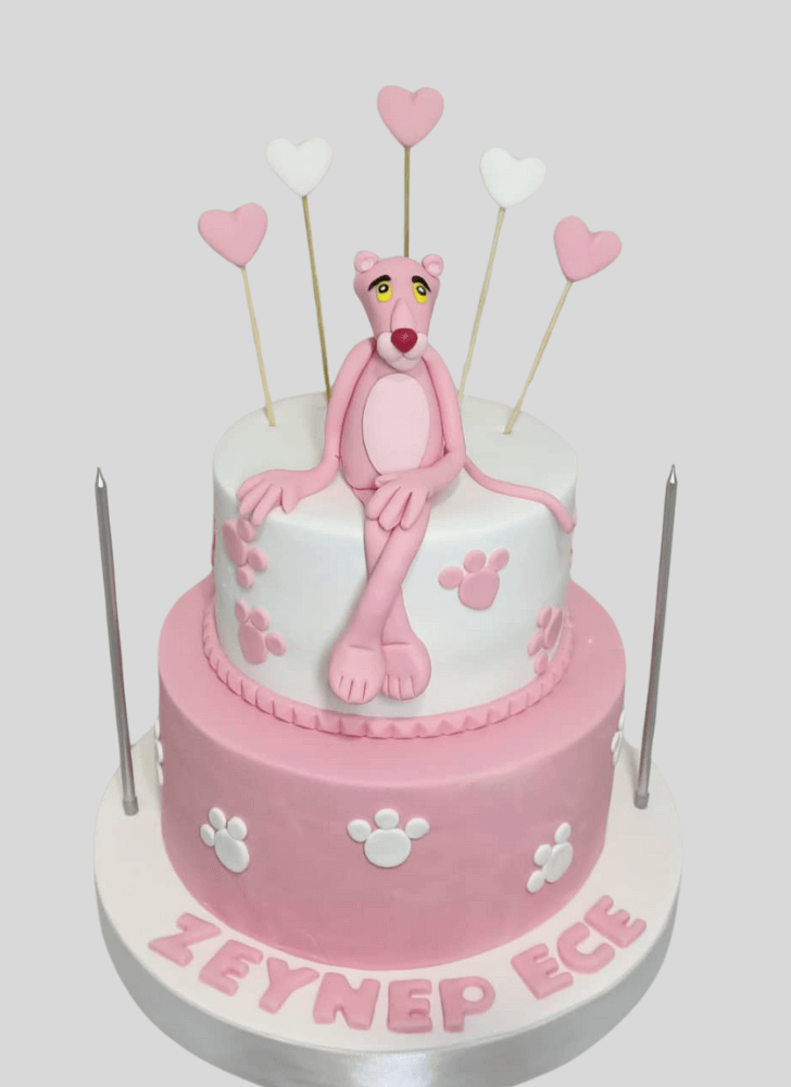 Comely Pink Panther Cake