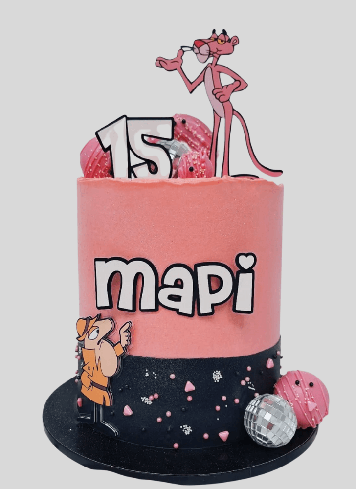 Enticing Pink Panther Cake