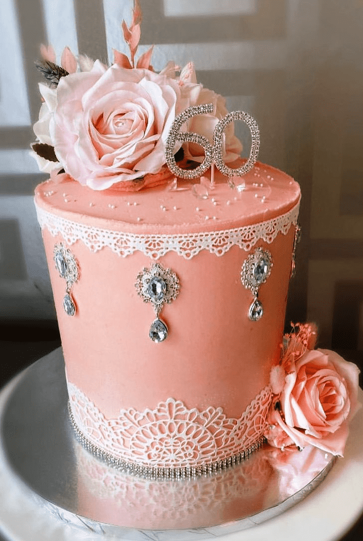 Angelic Pink Rose Cake