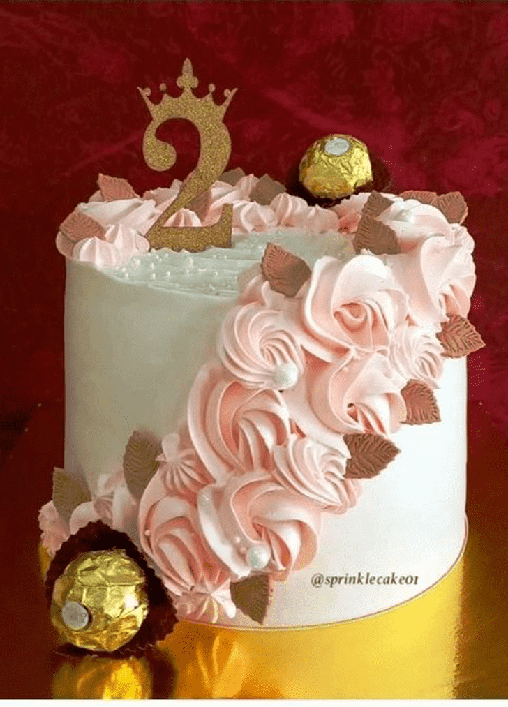 Exquisite Pink Rose Cake