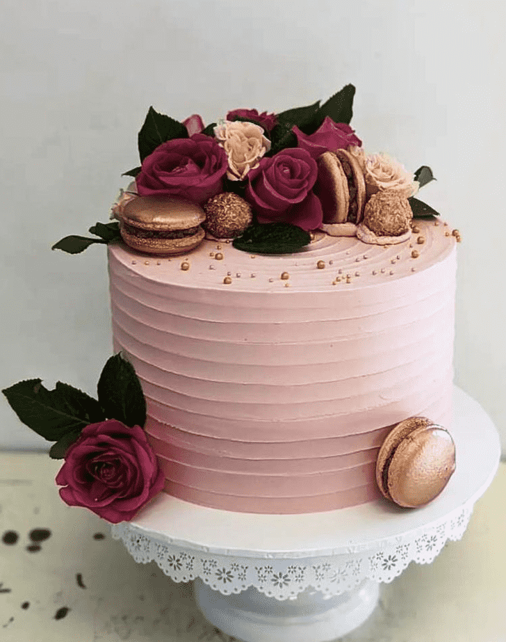 Fine Pink Rose Cake