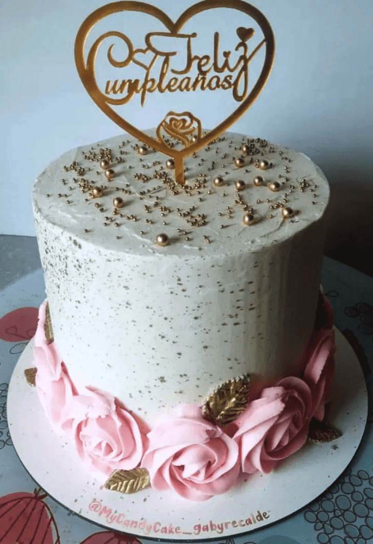 Gorgeous Pink Rose Cake