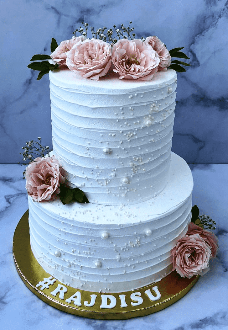 Handsome Pink Rose Cake