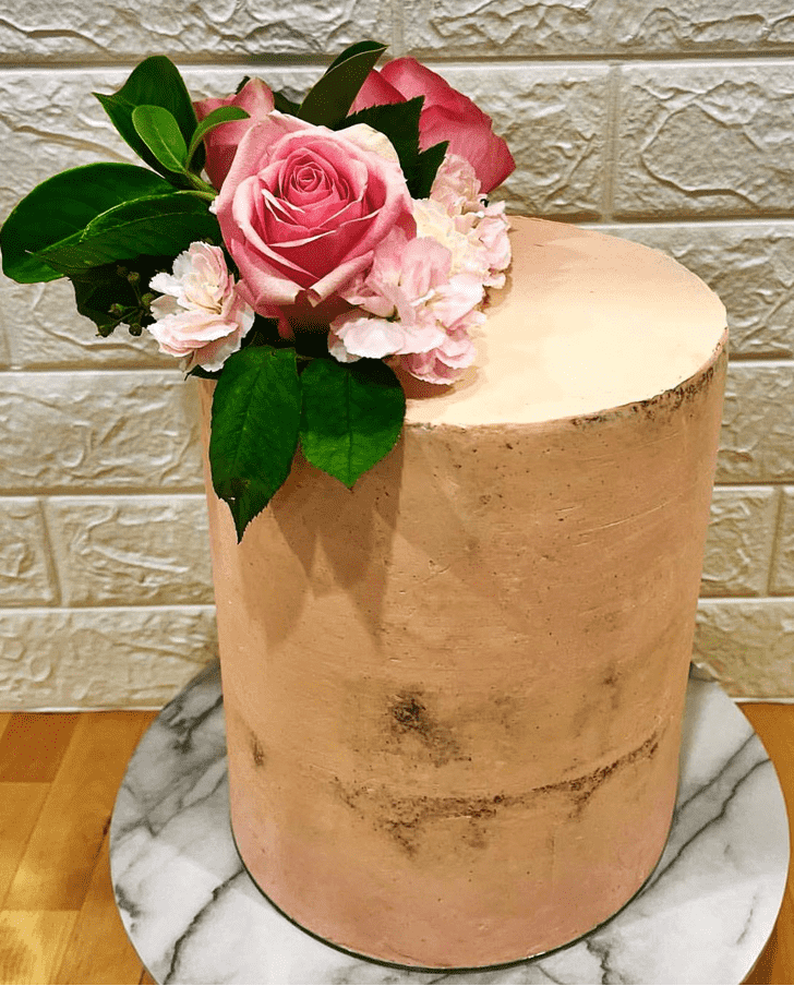 Lovely Pink Rose Cake