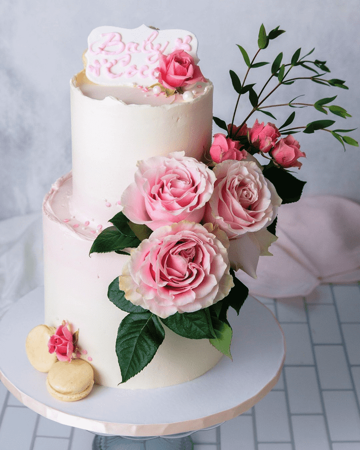 Mesmeric Pink Rose Cake