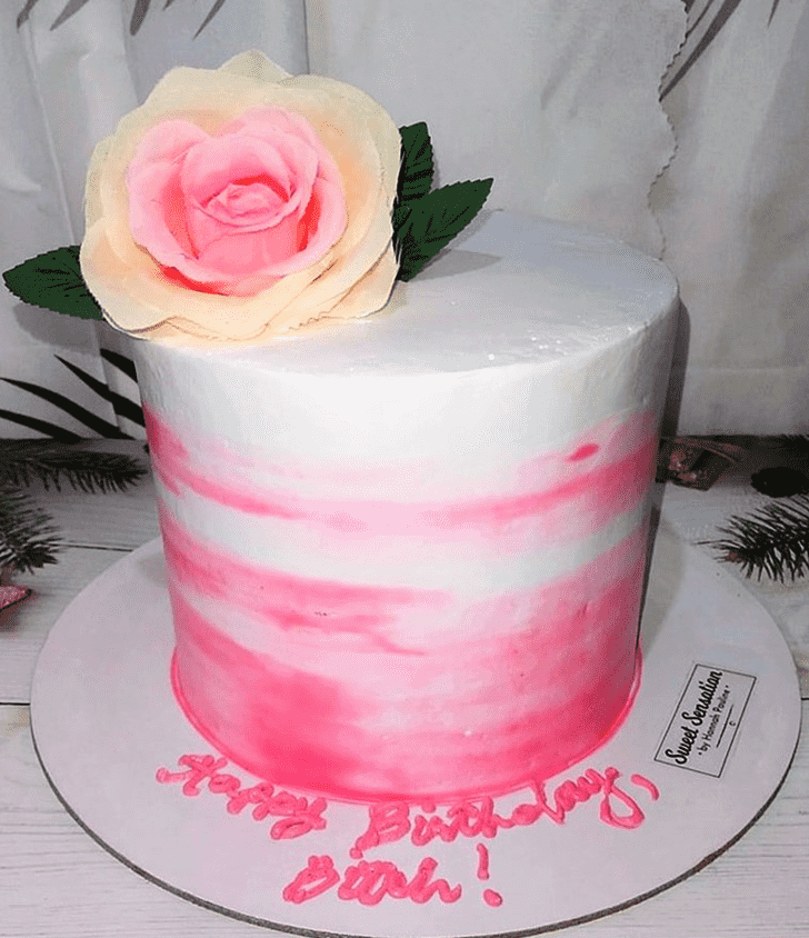 Stunning Pink Rose Cake