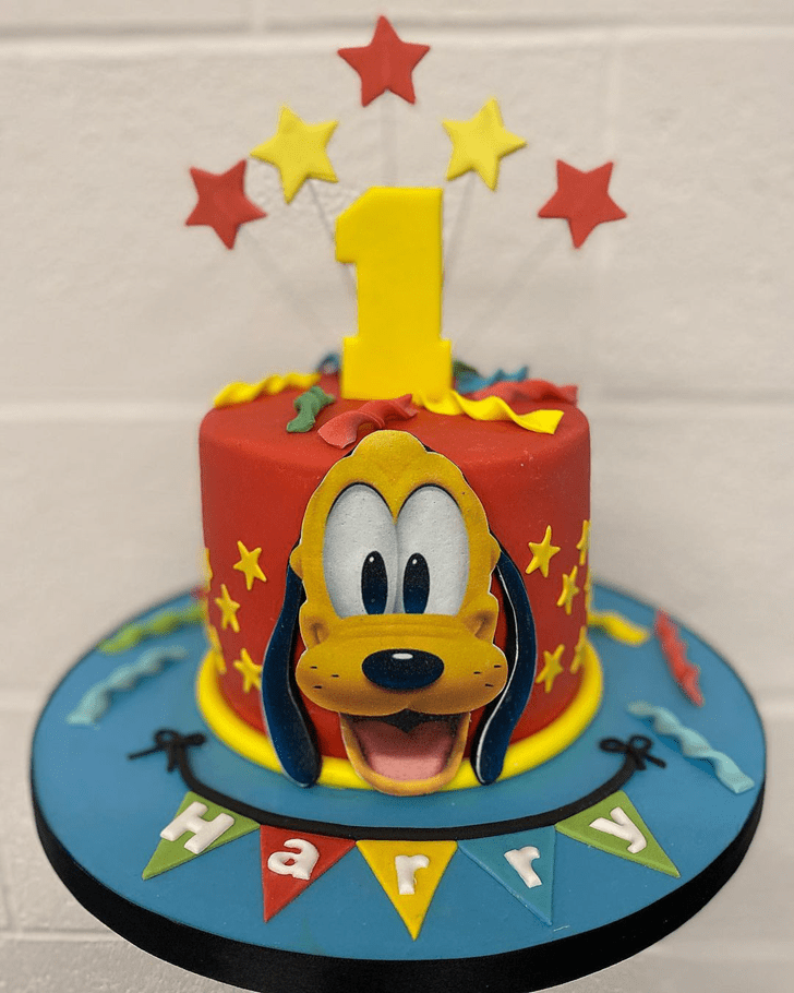 Appealing Disneys Pluto Cake
