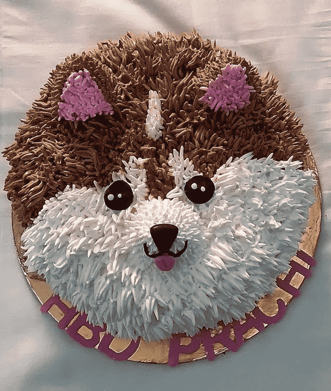 Elegant Pomeranian Cake