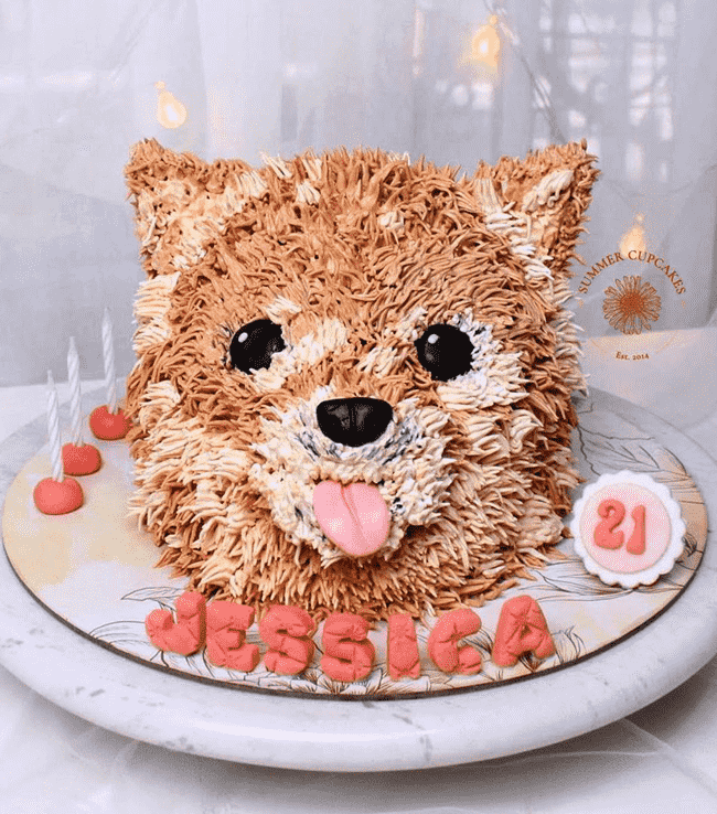 Ravishing Pomeranian Cake