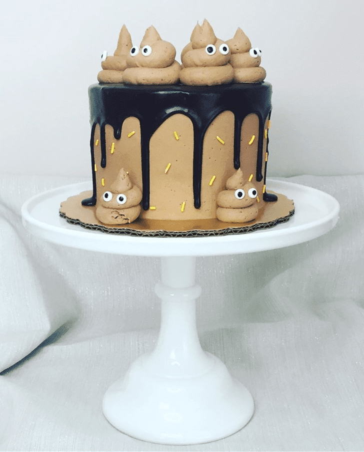 Angelic Poop Cake
