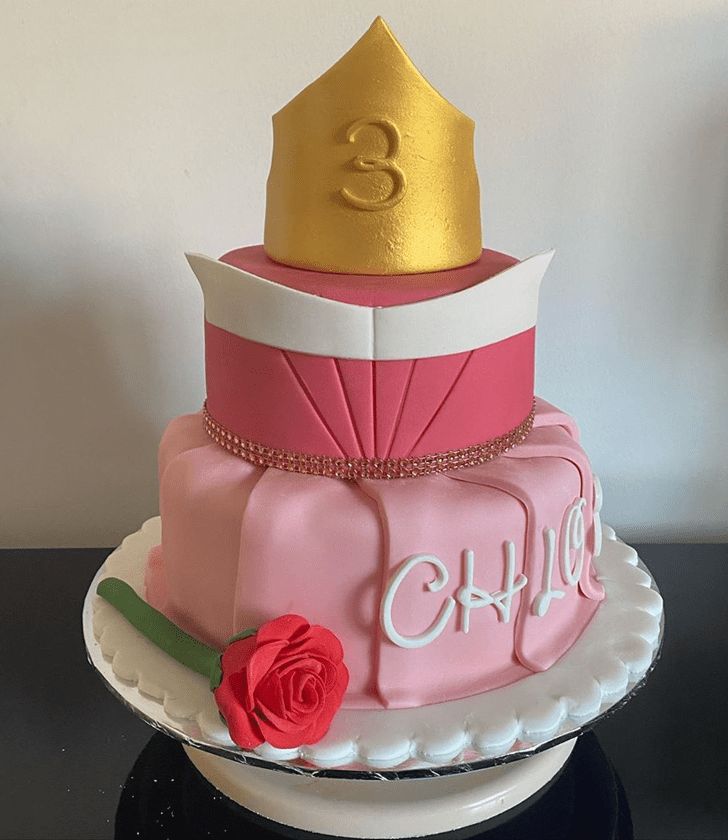 Elegant Princess Aurora Cake