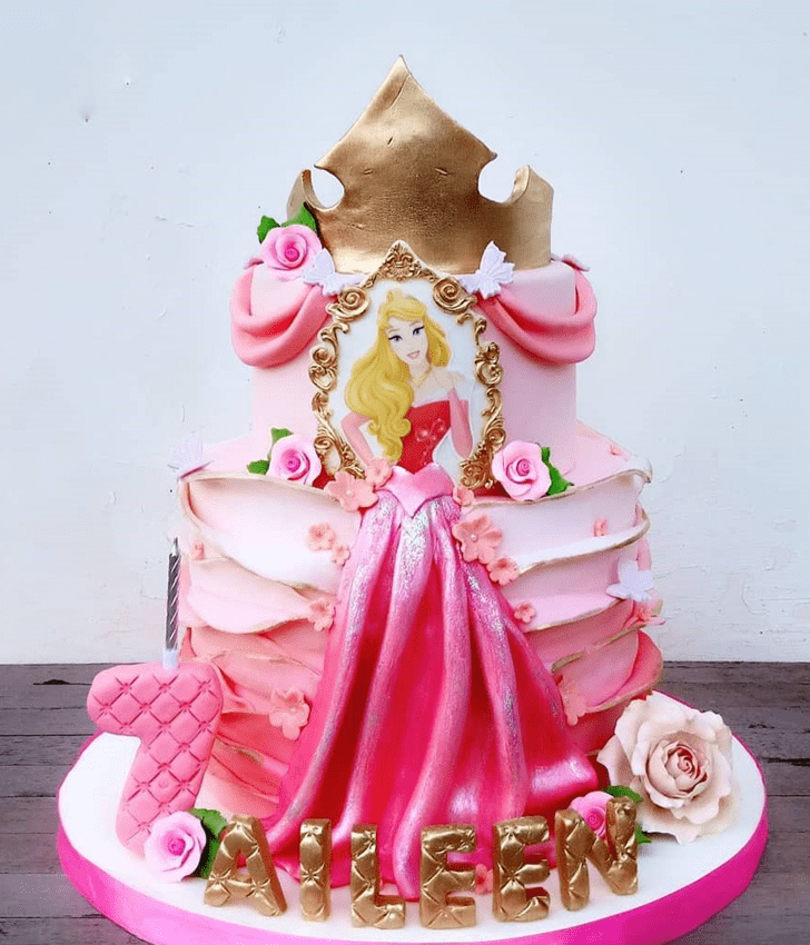 Exquisite Princess Aurora Cake