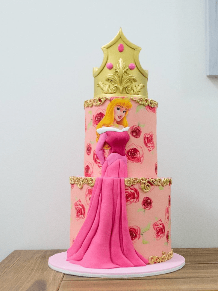 Graceful Princess Aurora Cake