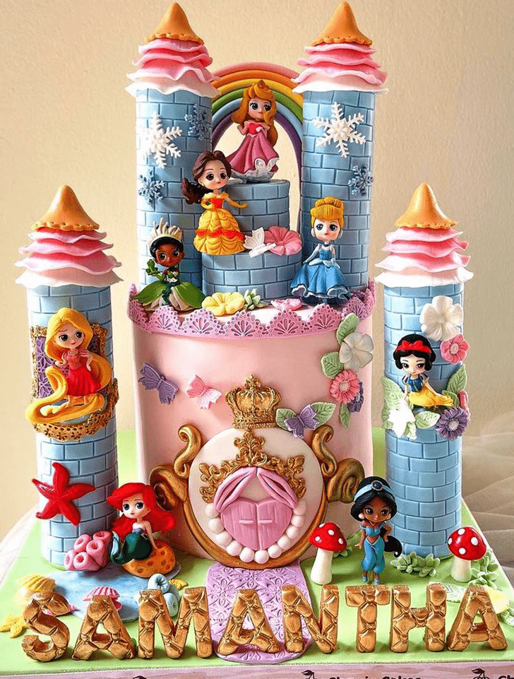Alluring Princess Castle Cake