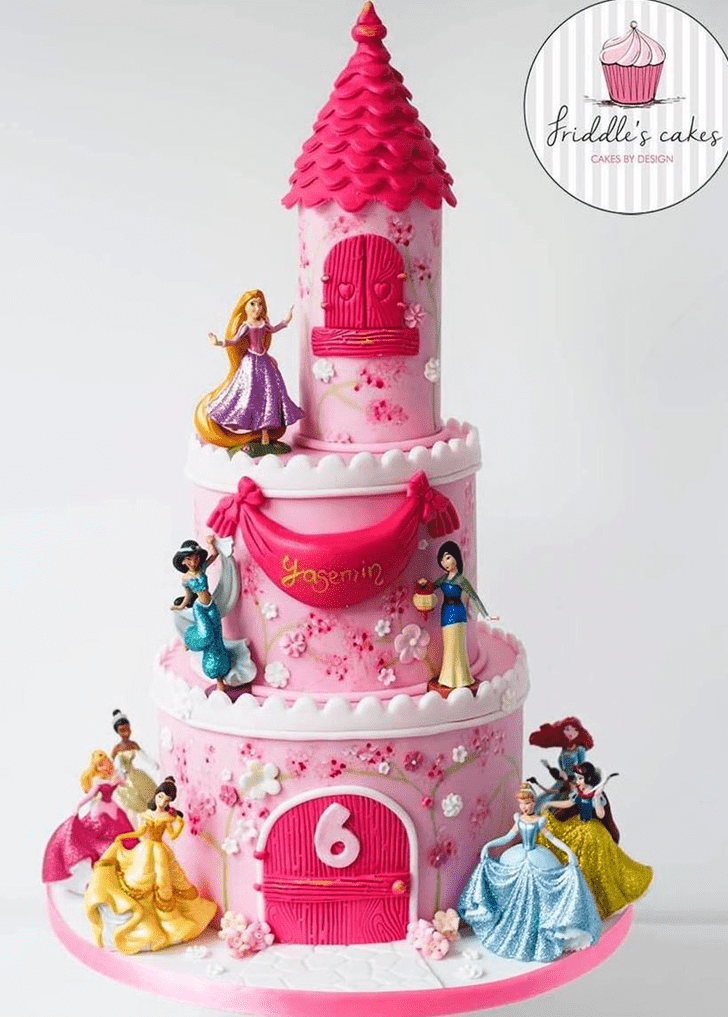 1 tier Princess Fairy Castle cake - Karen's Cakes