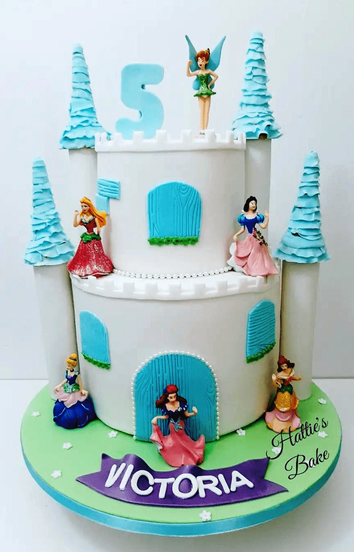 Charming Princess Castle Cake