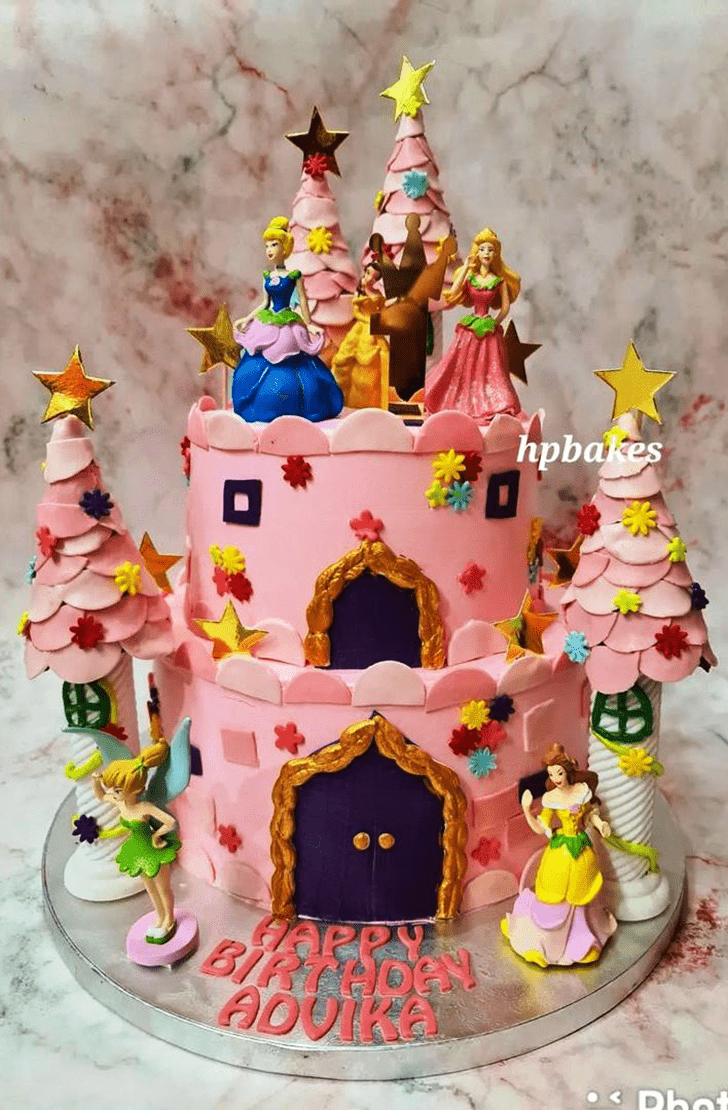 Classy Princess Castle Cake