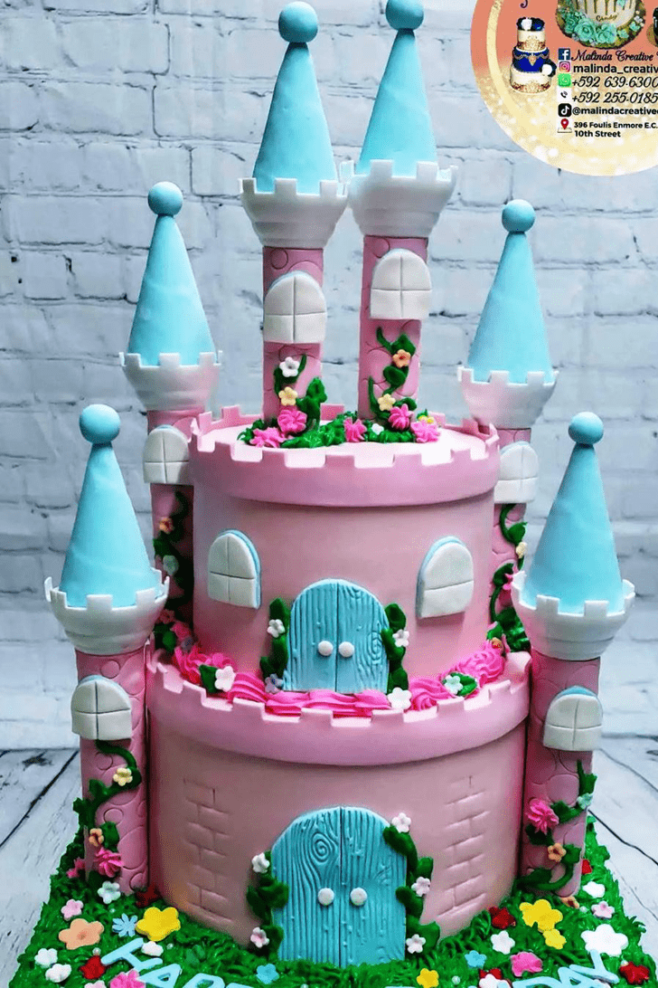 Delightful Princess Castle Cake