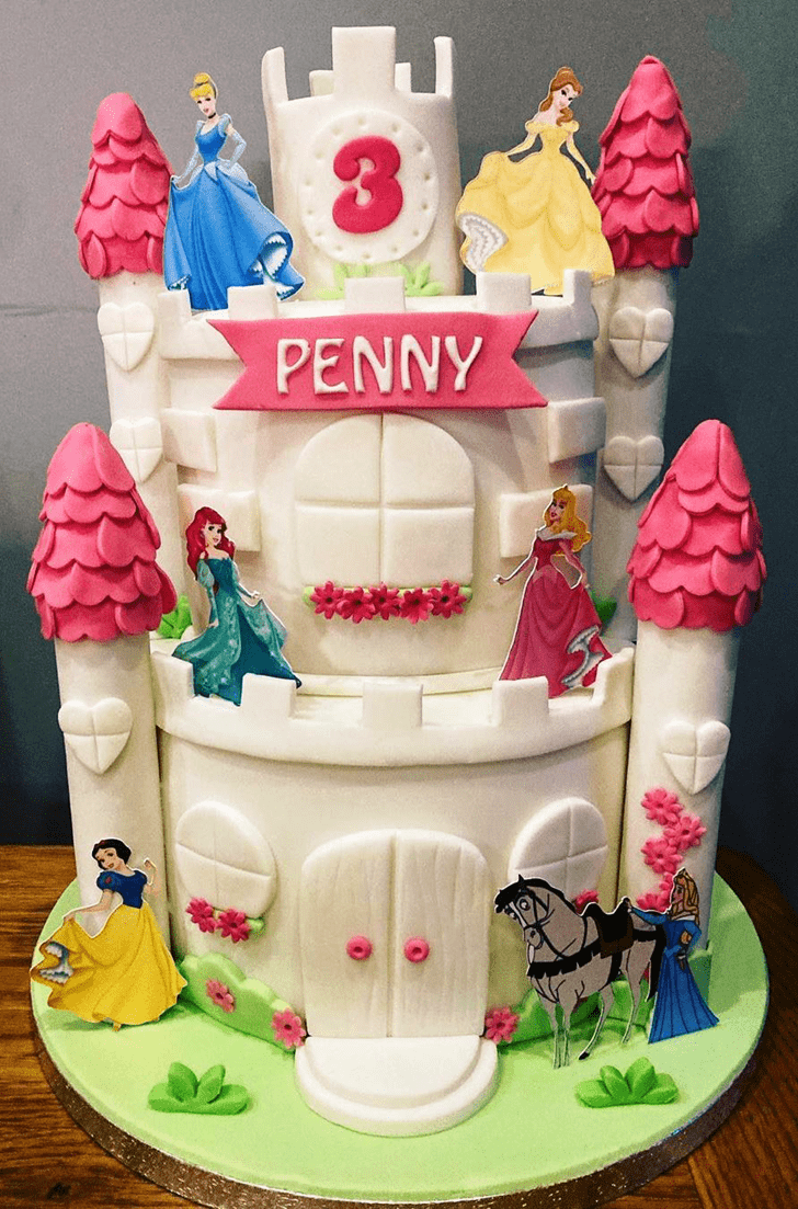 Enticing Princess Castle Cake