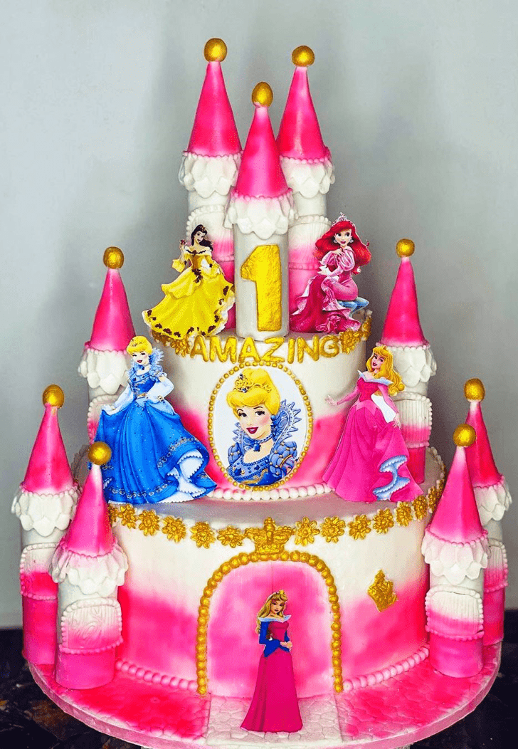 Fair Princess Castle Cake