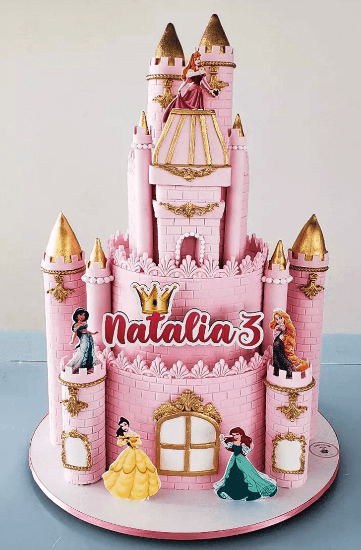 Good Looking Princess Castle Cake