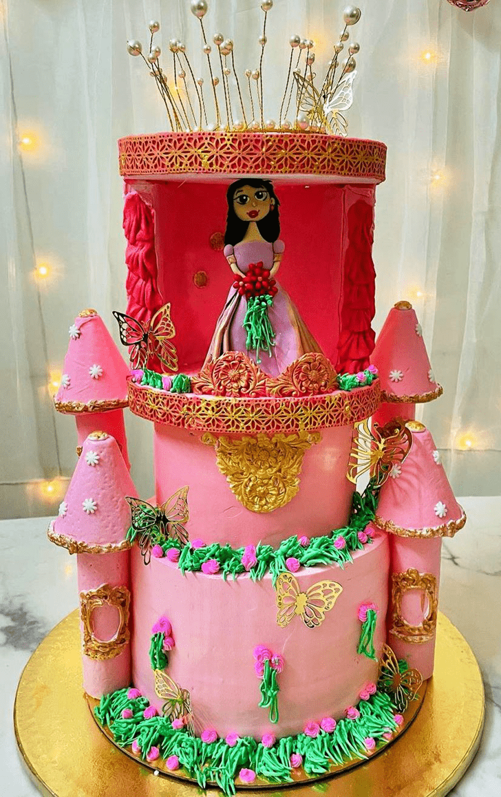 Gorgeous Princess Castle Cake
