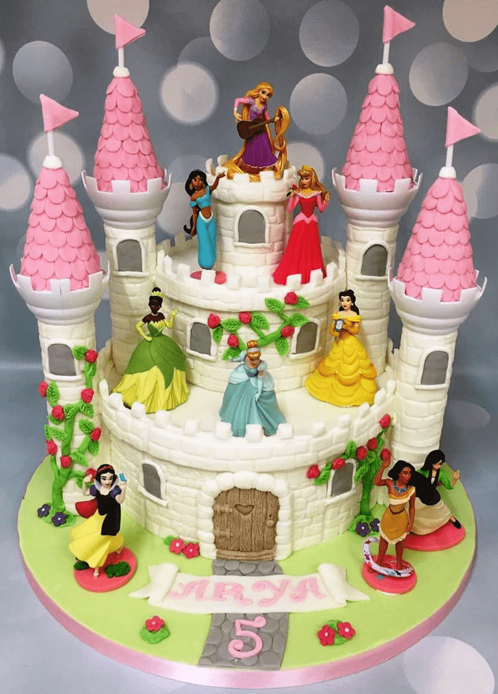 Magnetic Princess Castle Cake