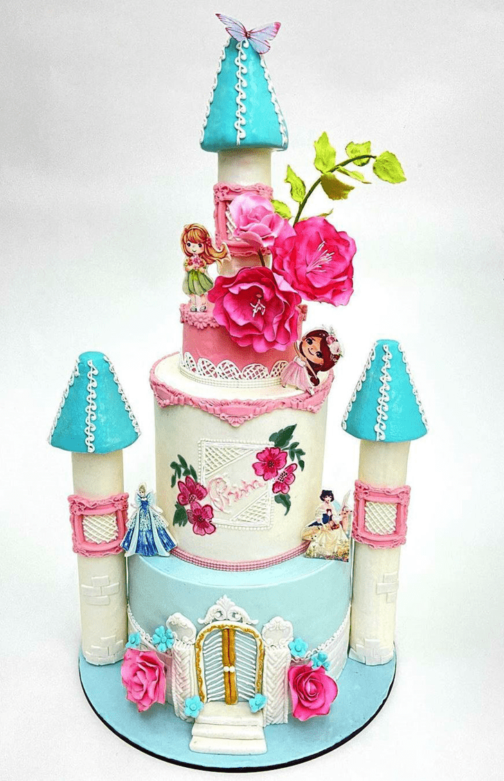 Marvelous Princess Castle Cake