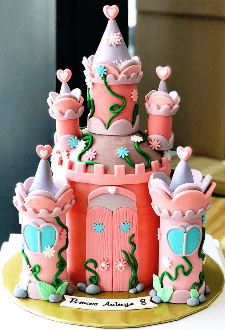 Nice Princess Castle Cake