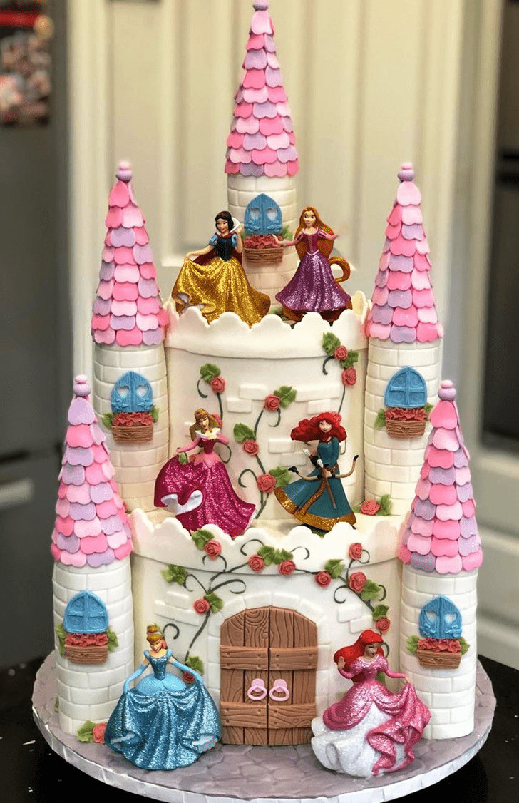 Radiant Princess Castle Cake