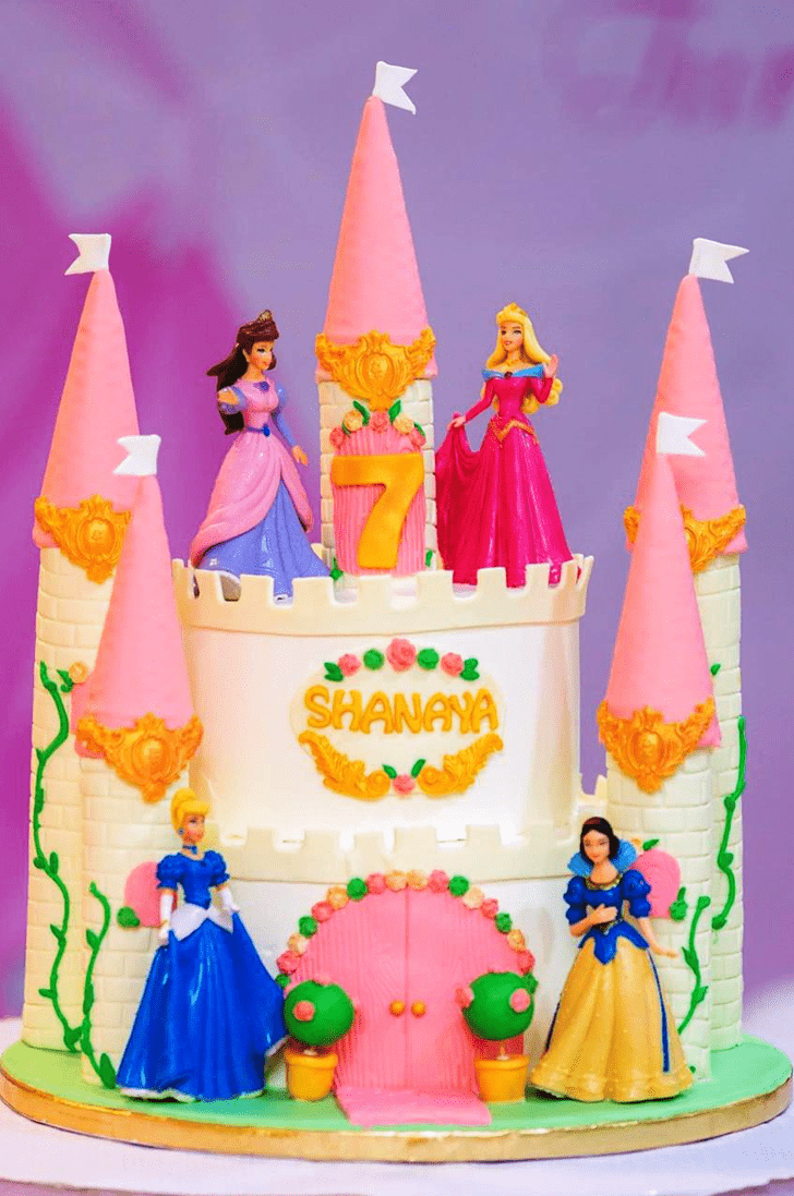 Refined Princess Castle Cake
