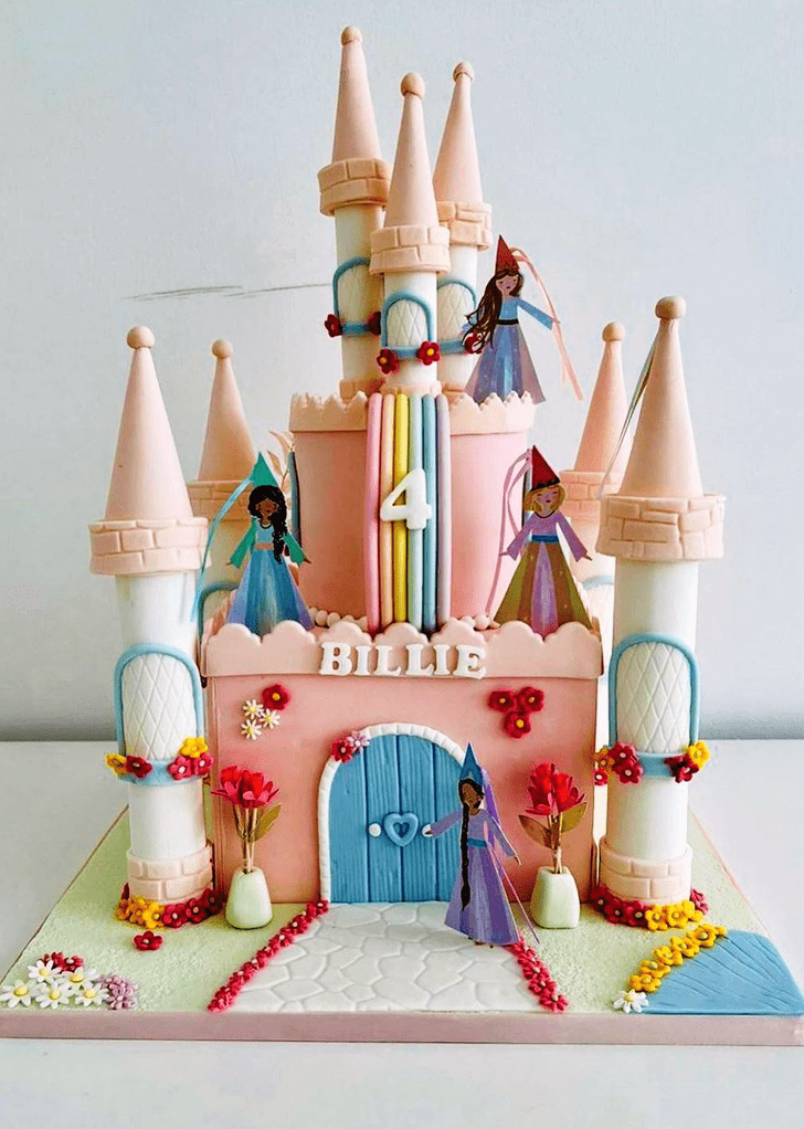 Shapely Princess Castle Cake