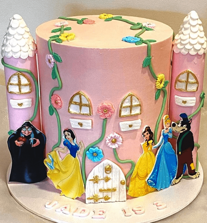 Slightly Princess Castle Cake