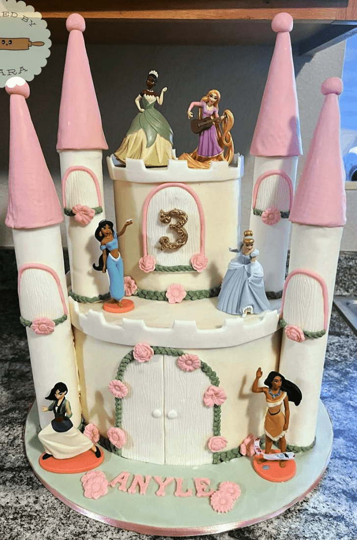 Superb Princess Castle Cake