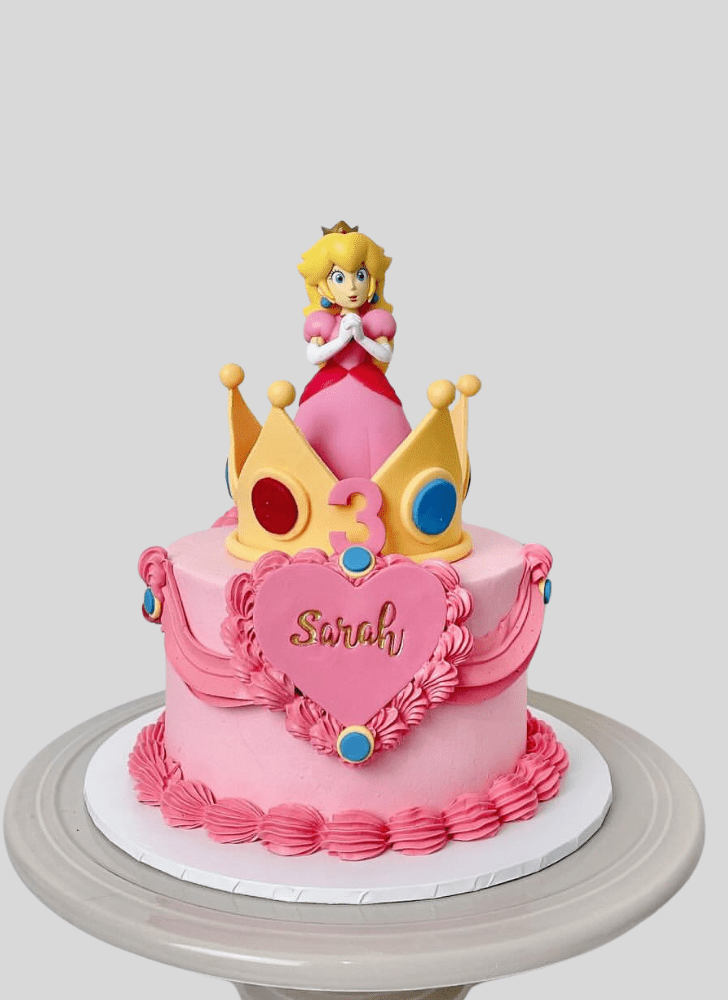 Alluring Princess Peach Cake