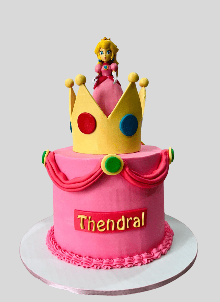 Classy Princess Peach Cake