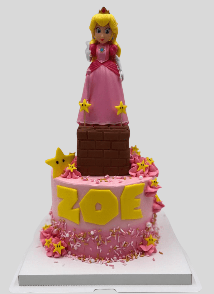 Comely Princess Peach Cake