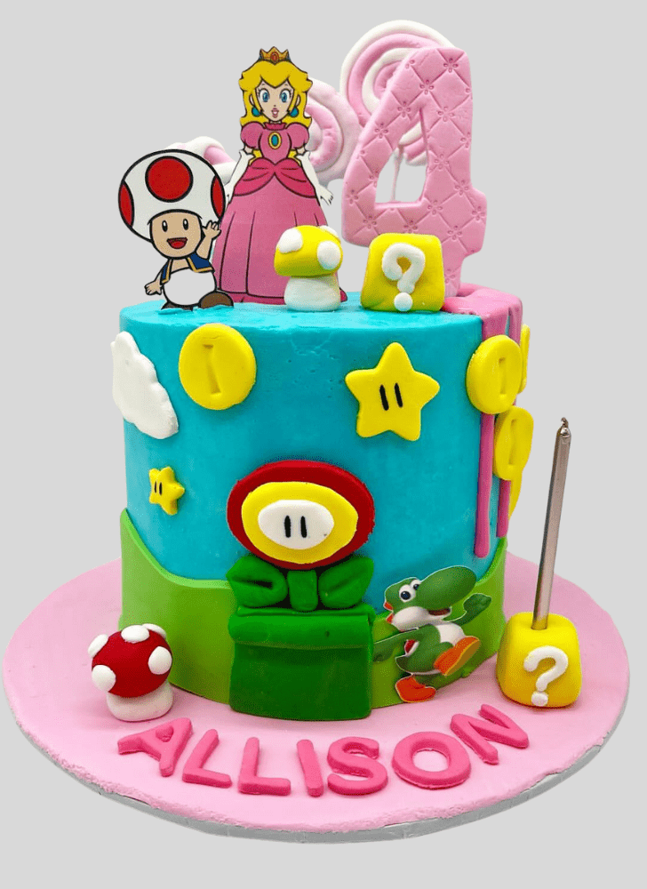 Cute Princess Peach Cake